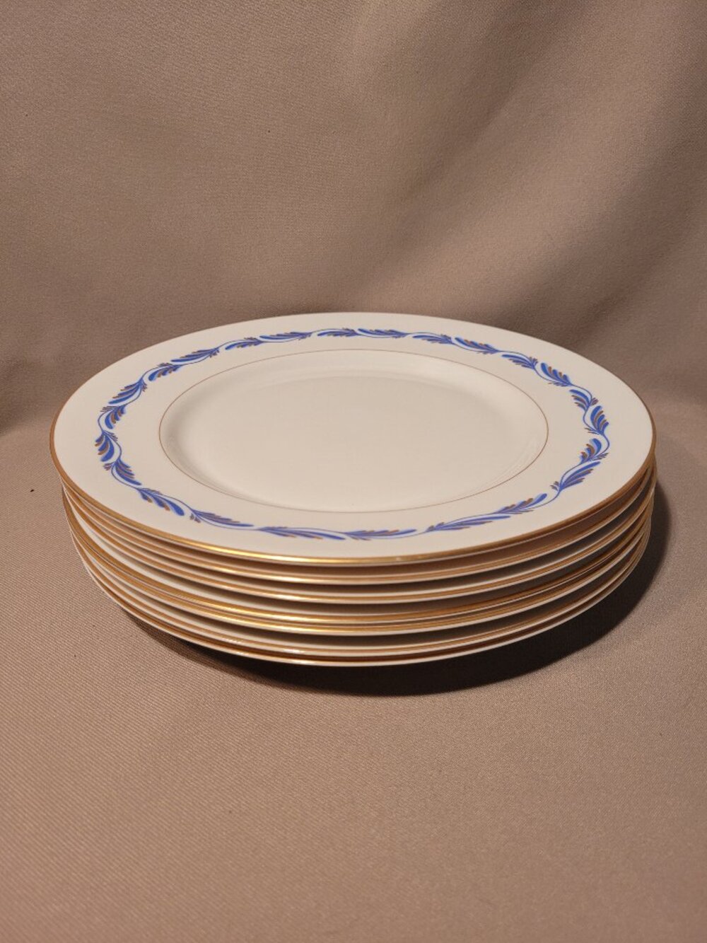 Franciscan Arcadia Blue (Lot of 7) Dinner Plates (10 5/8") EXCELLENT!